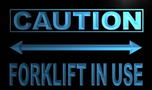 Caution Forklift In Use Neon Light Sign